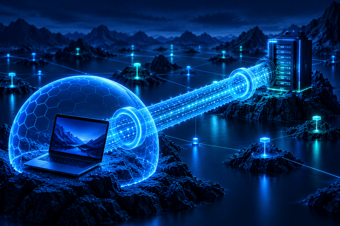 Cybersecurity Data Tunnel Across the Nightscape.png